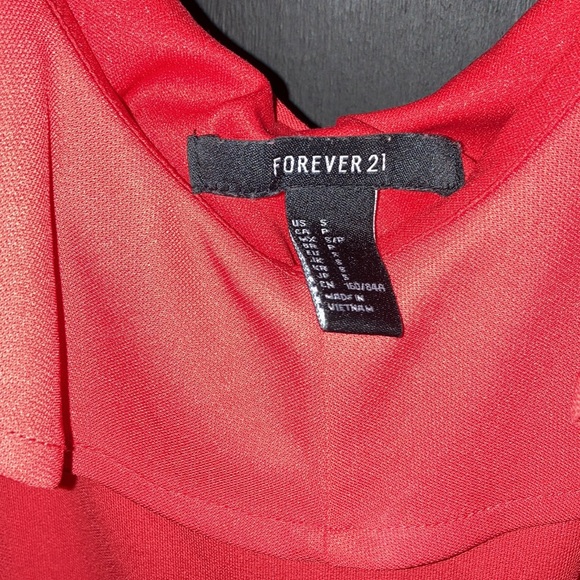 Forever 21 Red Ruffle Off Shouldered Bodysuit - Picture 2 of 5